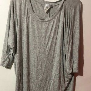 Grey Butterfly Sleeve Tunic